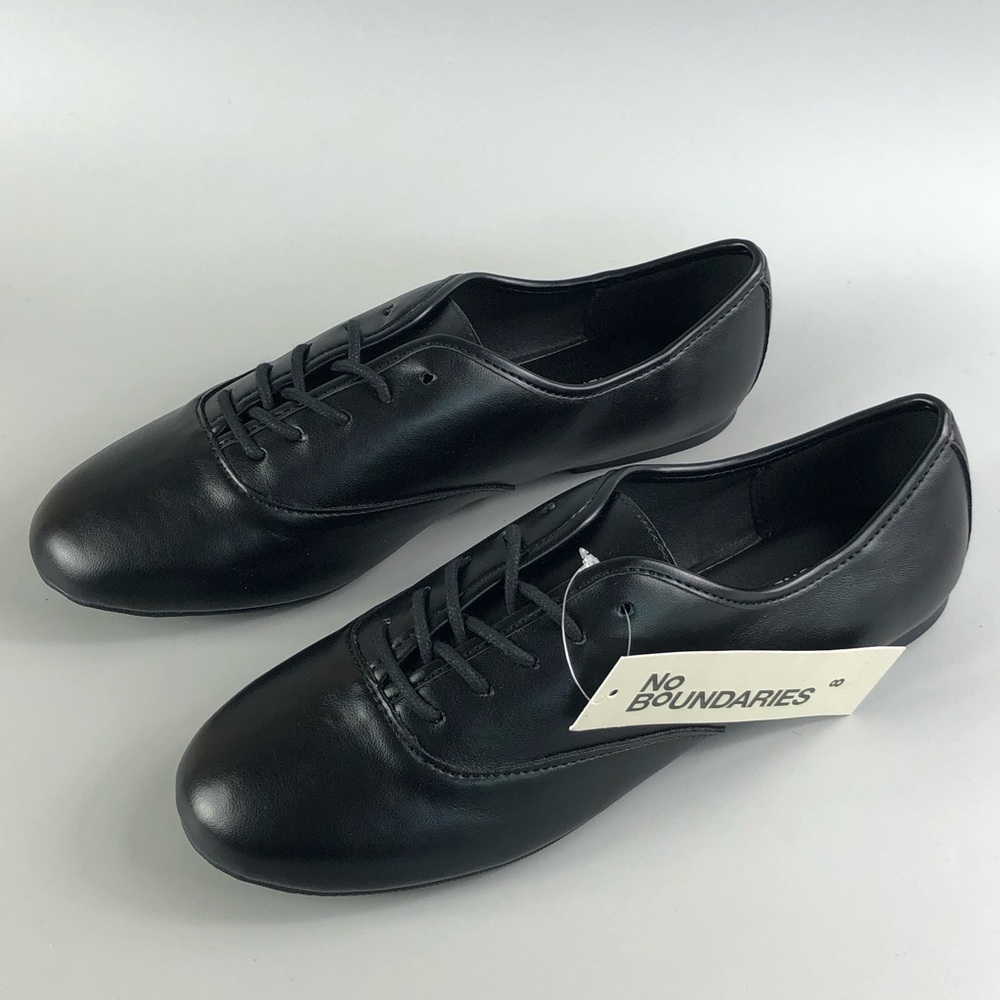 No Boundaries Women’s Black Casual Oxford Shoes Size 8 - Picture 4 of 7